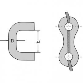 Verbindungsglied 13 mm / 36 mm