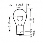 Glühlampe Soffitte 12V/21W SV 8,5-8