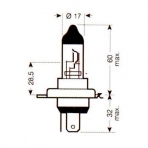 Halogenlampe H4 12V 60/55W