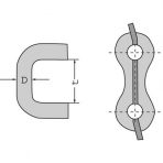 Verbindungsglied 13 mm / 36 mm