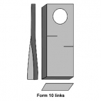 Rotorklinge links D: 19 mm / Form 10